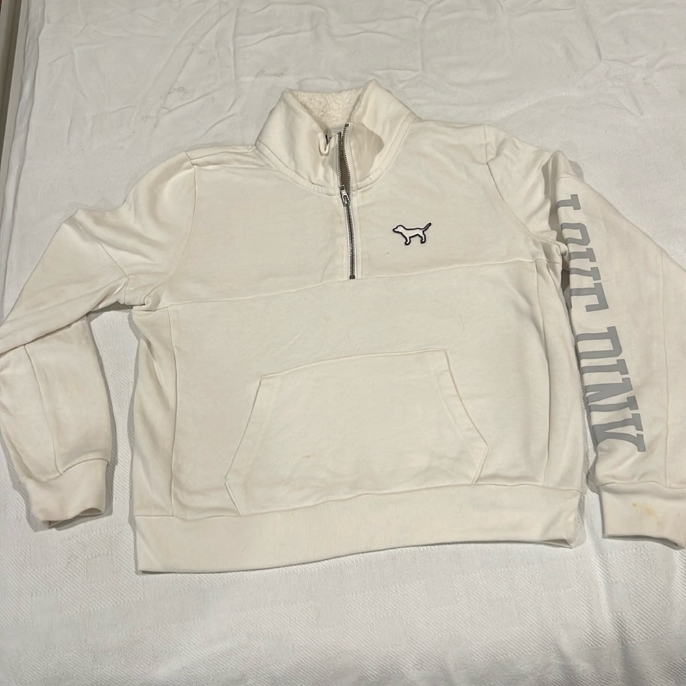 Victoria secret cream sweat shirt